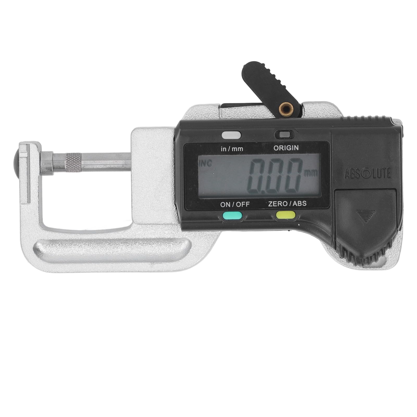Misuratore di spessore digitale Strumento di misurazione ad alta precisione in acciaio inossidabile Risoluzione 0,01 mm con ampio schermo LCD per gioielli Pelle Carta Lamie