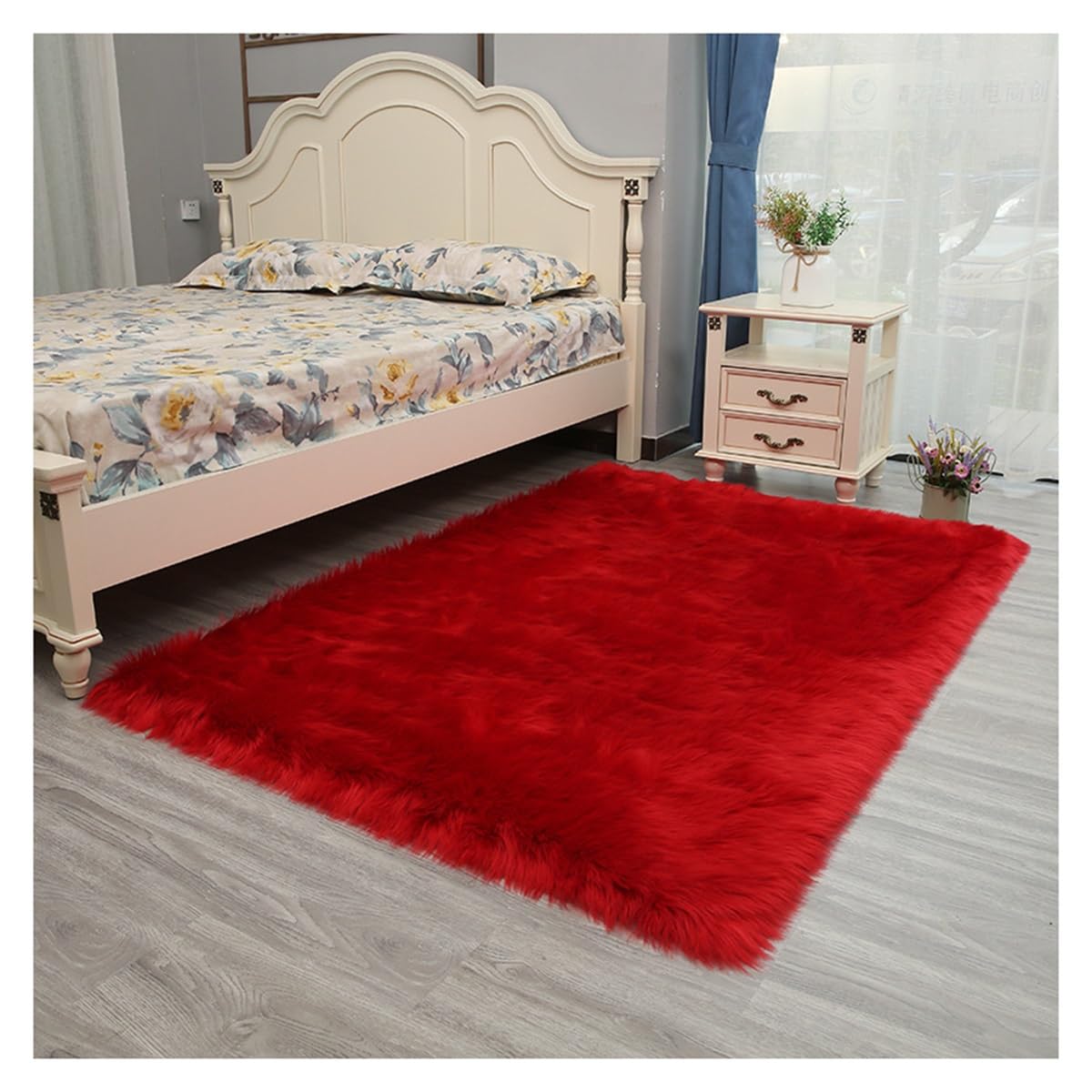 Tapis salon moelleux et léger lavable pour couloir dynamique