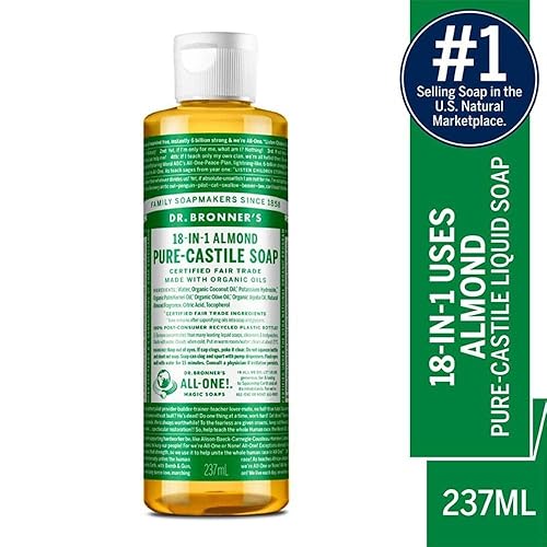 Vista 2 de Dr. Bronner Jabón líquido de aceite de almendras, almendra