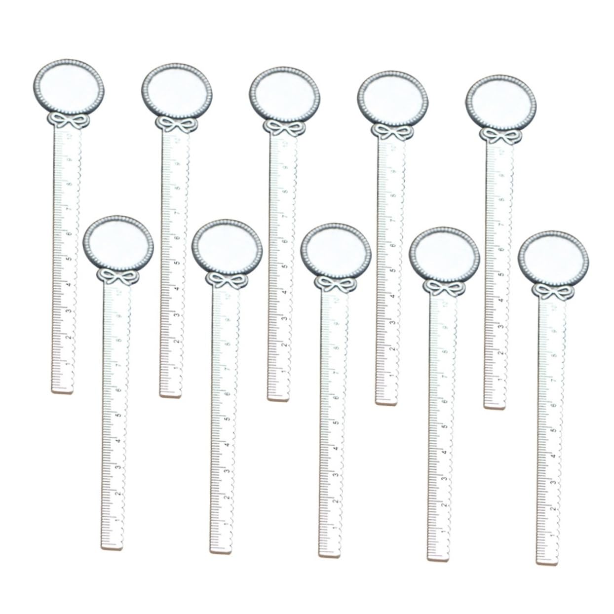 Operitacx 30stücke Vintage Lesezeichen Mit Bogen Design Teiliges Metall Lesezeichen Für Schüler Lehrer Und Buchliebhaber Inklusive Lineal Für Schule Und Büro Antik Silber