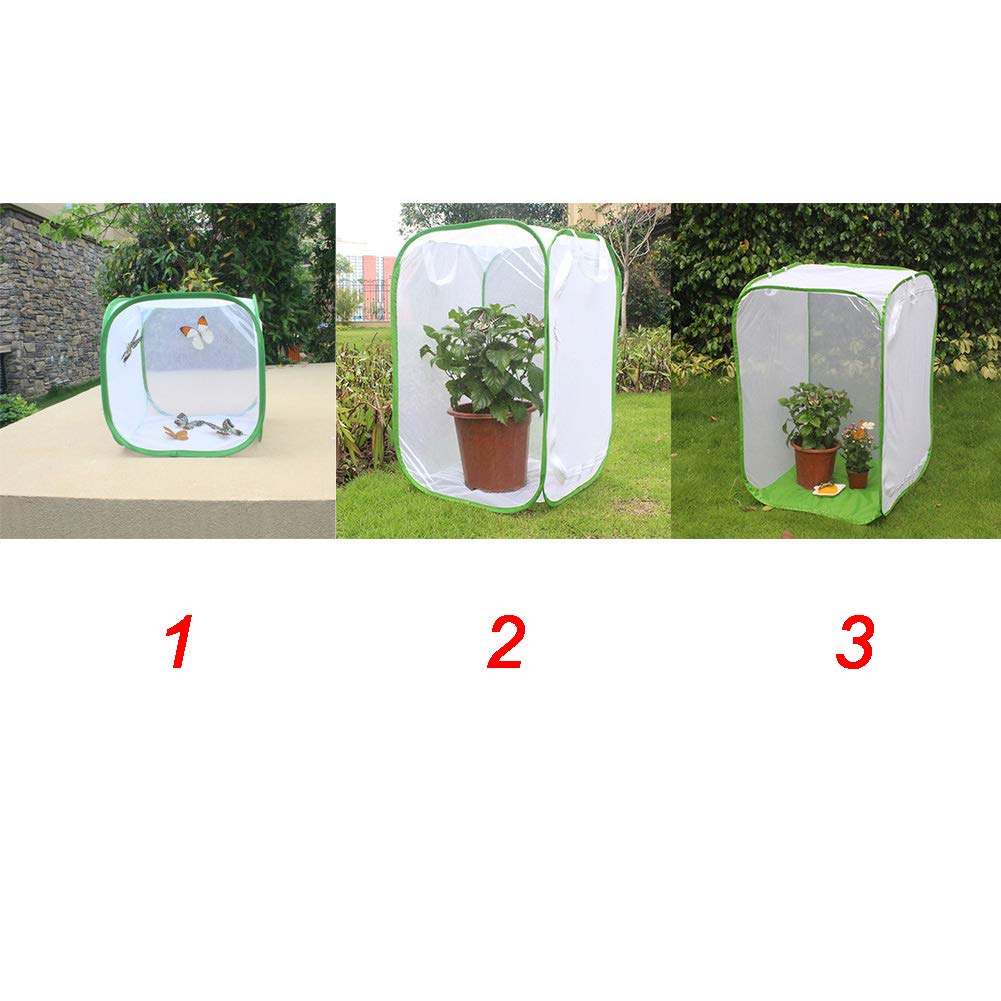 Insekten- und Schmetterlingsnetz, tragbar, zusammenklappbar, Terrarium, Pop-Up-Schmetterlingsnetz, Käfig für Kinder