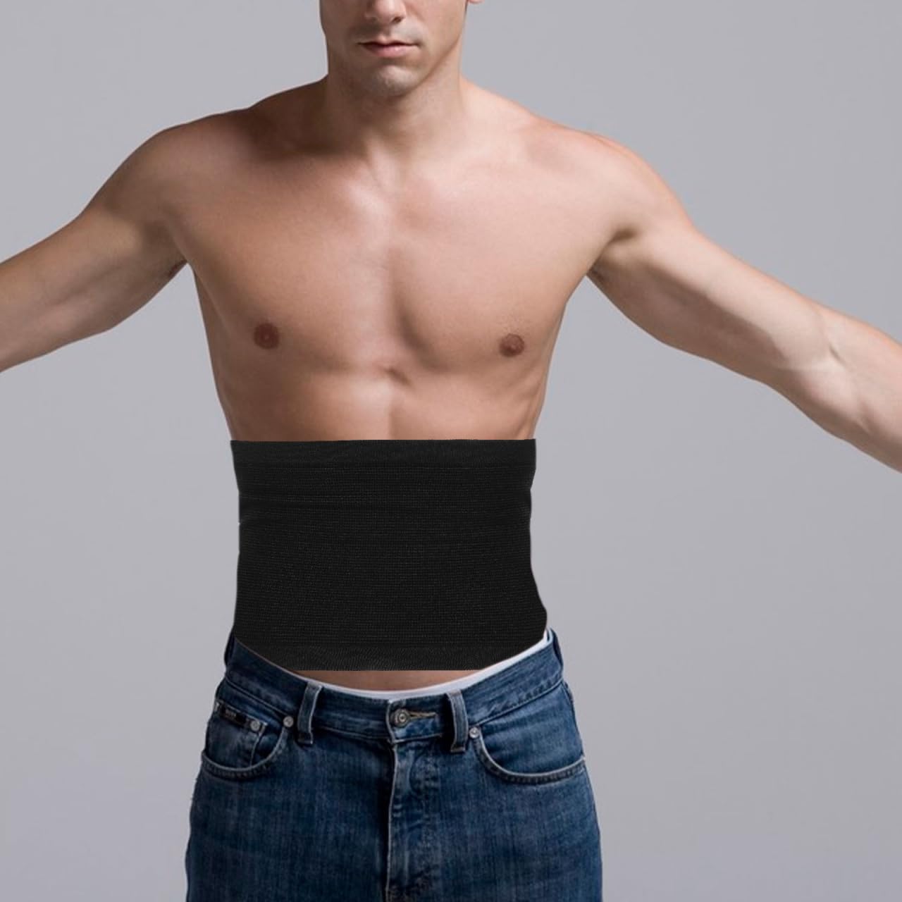 ULTNICE Herren BauchgüRtel Body Shaper GüRtel Bauch Shaper Taillenformer MäNner Abnehmen GüRtel UnterstüTzt RüCken StäRkt Muskeln GrößE M