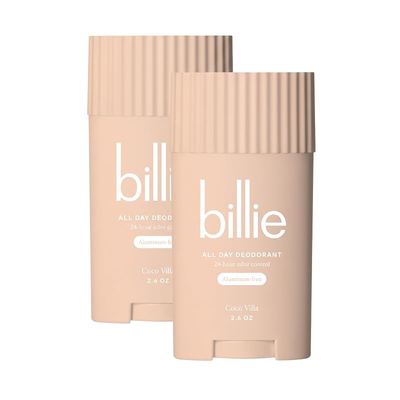 Desodorante Billie Coco Villa, sem alumínio, Pacote com 2 de 74 g