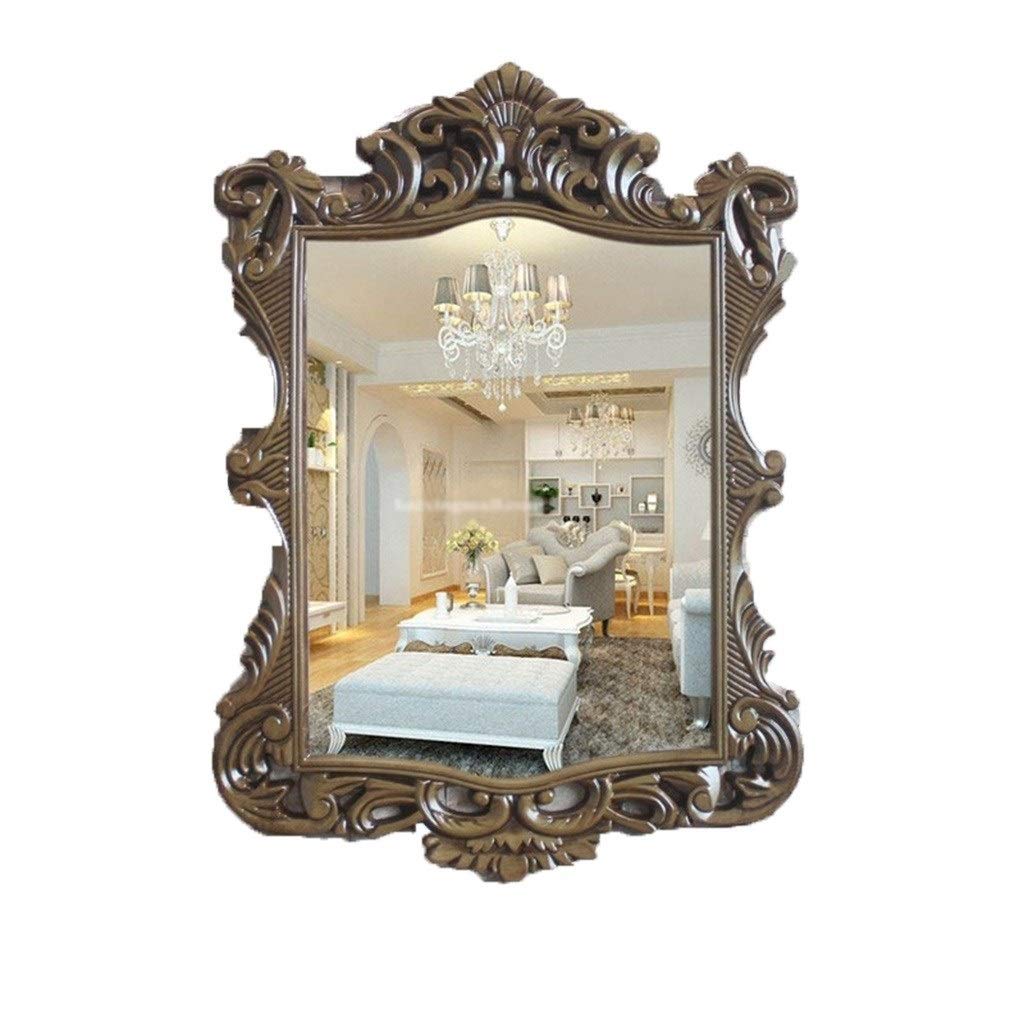 Miroir de dressing vintage blanc cadre doré pour coiffeuse de chambre
