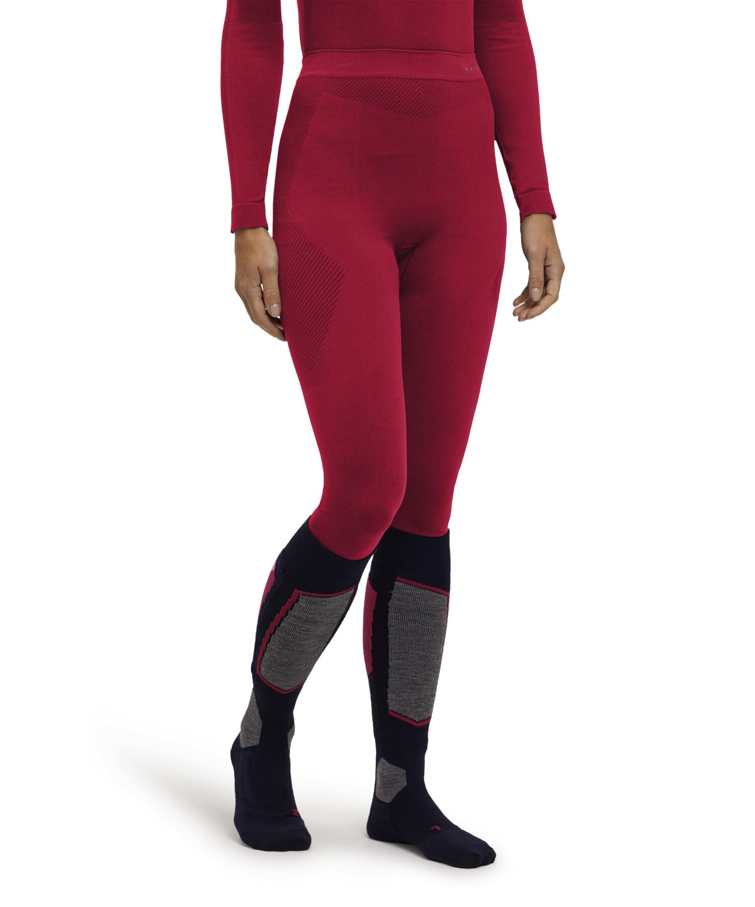 FALKE Women's Warm Long W TI Functional Yarn Quick Dry 1 Piece Base Layer Bottom, Red (Red 8644) - new - eco-friendly, XL