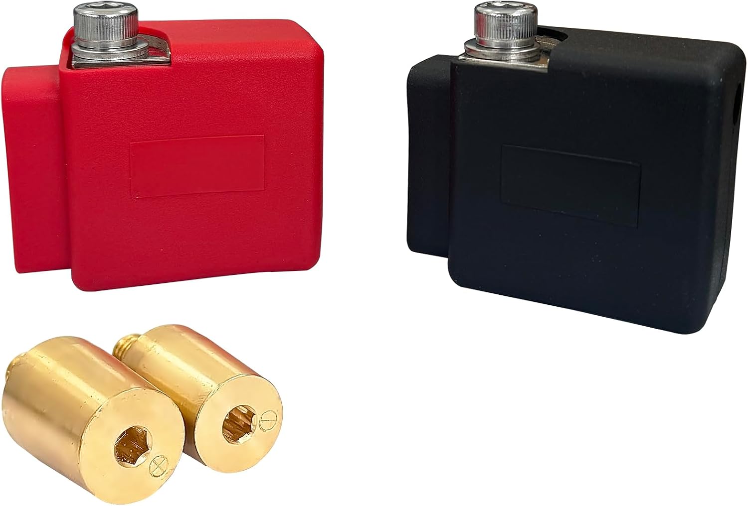 0/4/8 Gauge Battery Terminals Ultimate Positive and Negative Battery Terminal Pair with Top Post Adapter