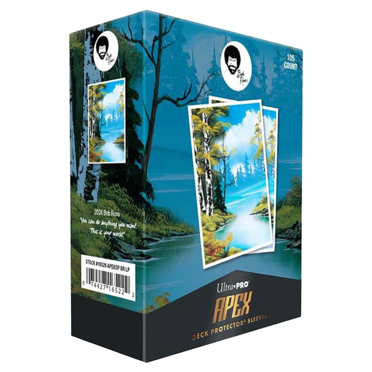 bob ross card sleeves Ultra Pro APEX Card Sleeves: Bob Ross