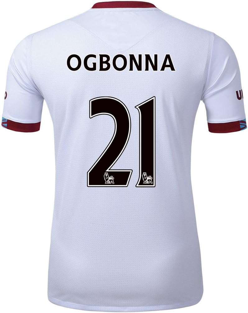 2016/17 #21 Ogbonna White Away Adult Soccer Jersey Size S-M-L-XL