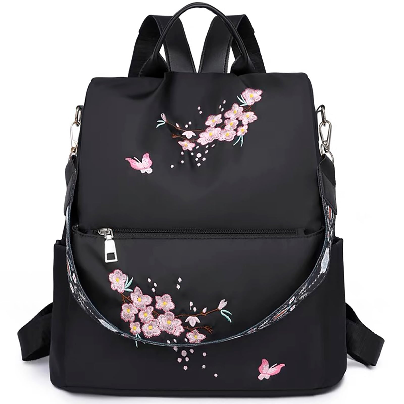 Eshow Zaino Donna, Zainetto Antifurto Multifunzionale, Borsa Casual ed Moda per Viaggio, Scuola, Lavoro, Shopping, Visite e Università