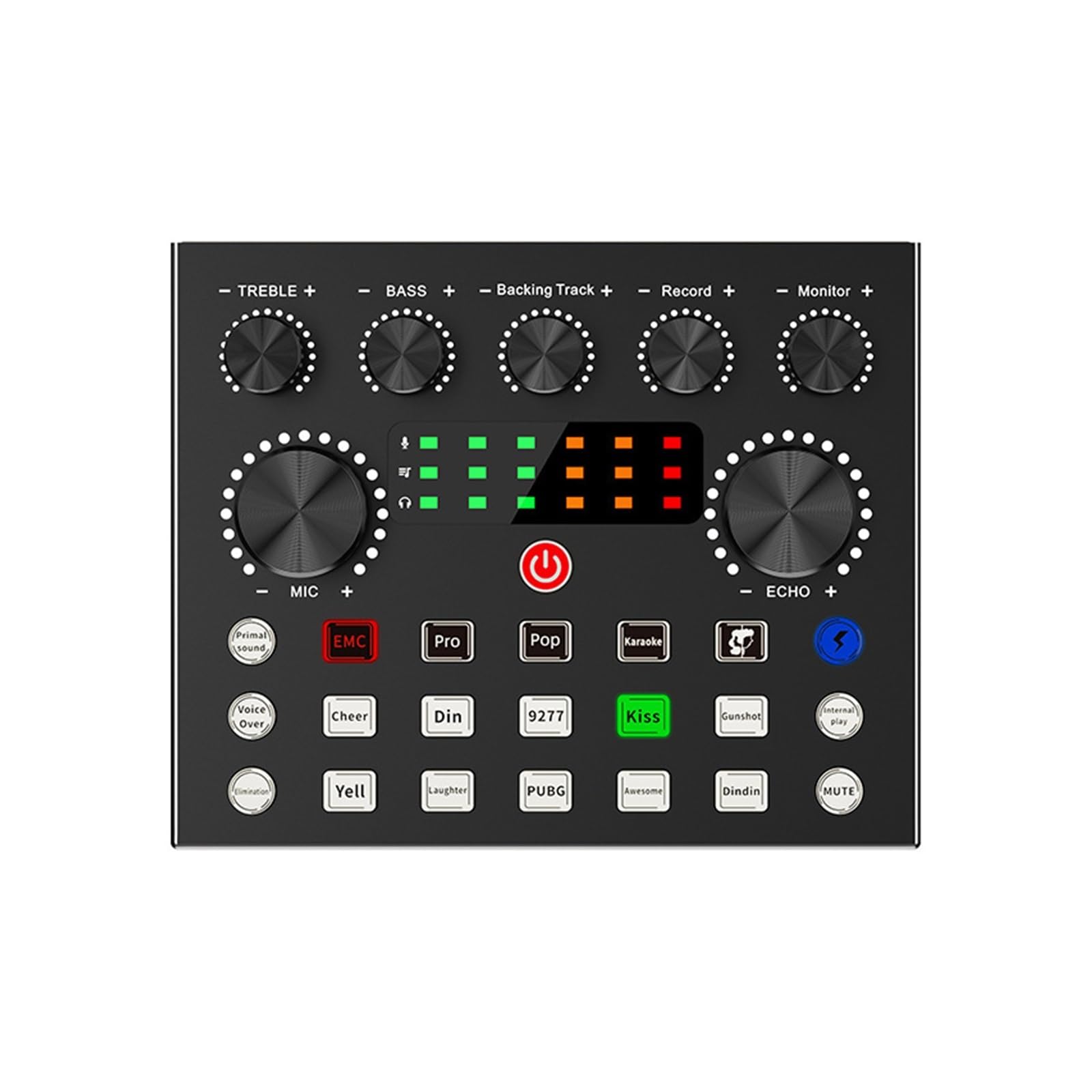 BM800 V8S Soundkarte Profi-Set BM800 Mic Studio Kondensator Mikrofon for Podcast Aufnahme Live-Streaming,Ultrapräzise(Golden black)