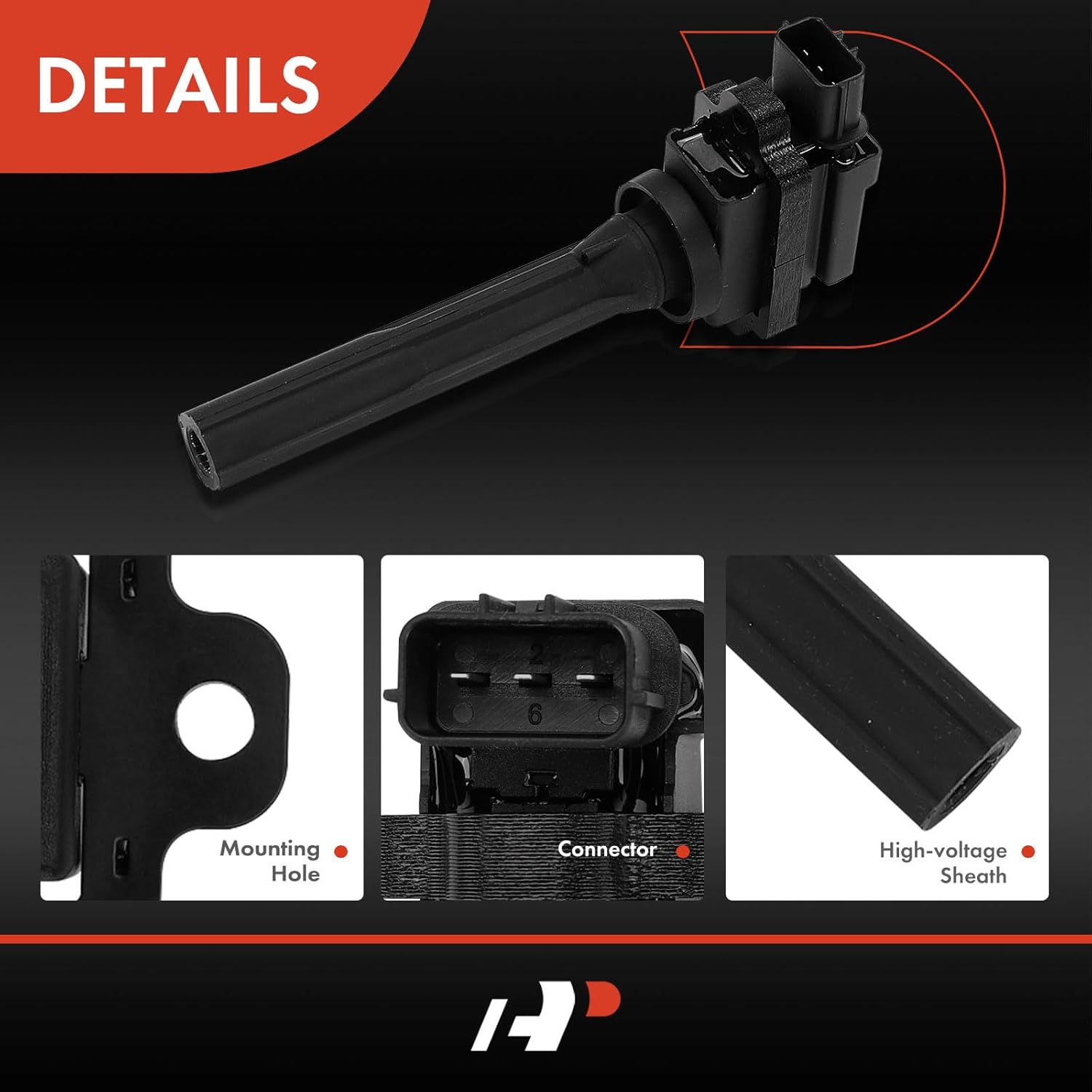 A-Premium Engine Ignition Coil Pack Compatible with Chevrolet Tracker 1999-2004 & Suzuki Aerio, Esteem, Vitara, Grand Vitara, Sidekick, XL-7, Replace# 3341077E20, UF-237, 4-PC Set