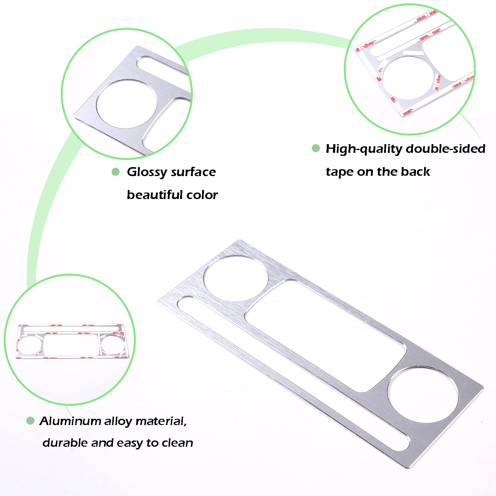 Amazon.co.jp: アルミ合金車内装センターコンソールダッシュボード