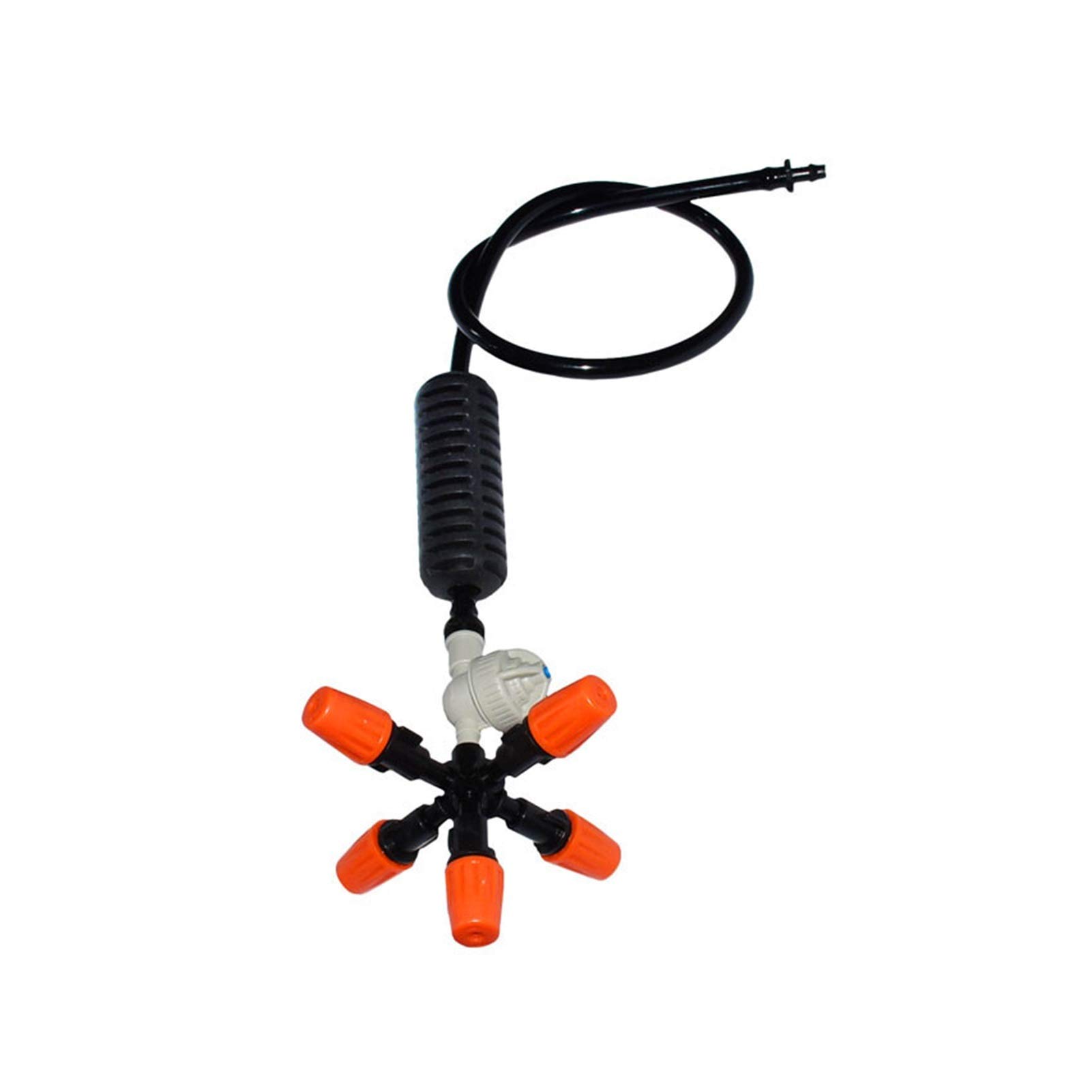 Gartensprinkler Bewässerungssprüher 5 Sätze von Kreuz-Zerstäubungsdüsen, Anti-Tropf-Nebeldüsen, Wasserspray zum Garten im Freien Terrasse Nebelsystem