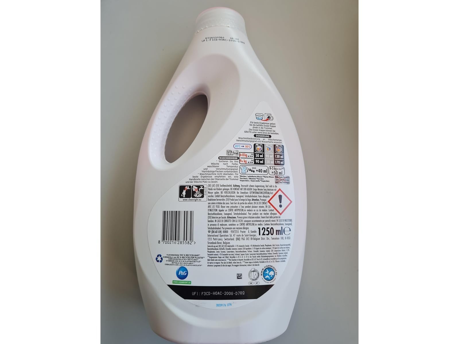 4er Pack - Lenor Flüssigwaschmittel Color - Amethyst Blütentraum - 1250ml/25 Waschladungen