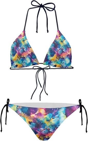 2 Pieces Bikini Sets for Women String Swimsuit Bathing Suits Brazilian Bathing Suit Sexy Swimwear