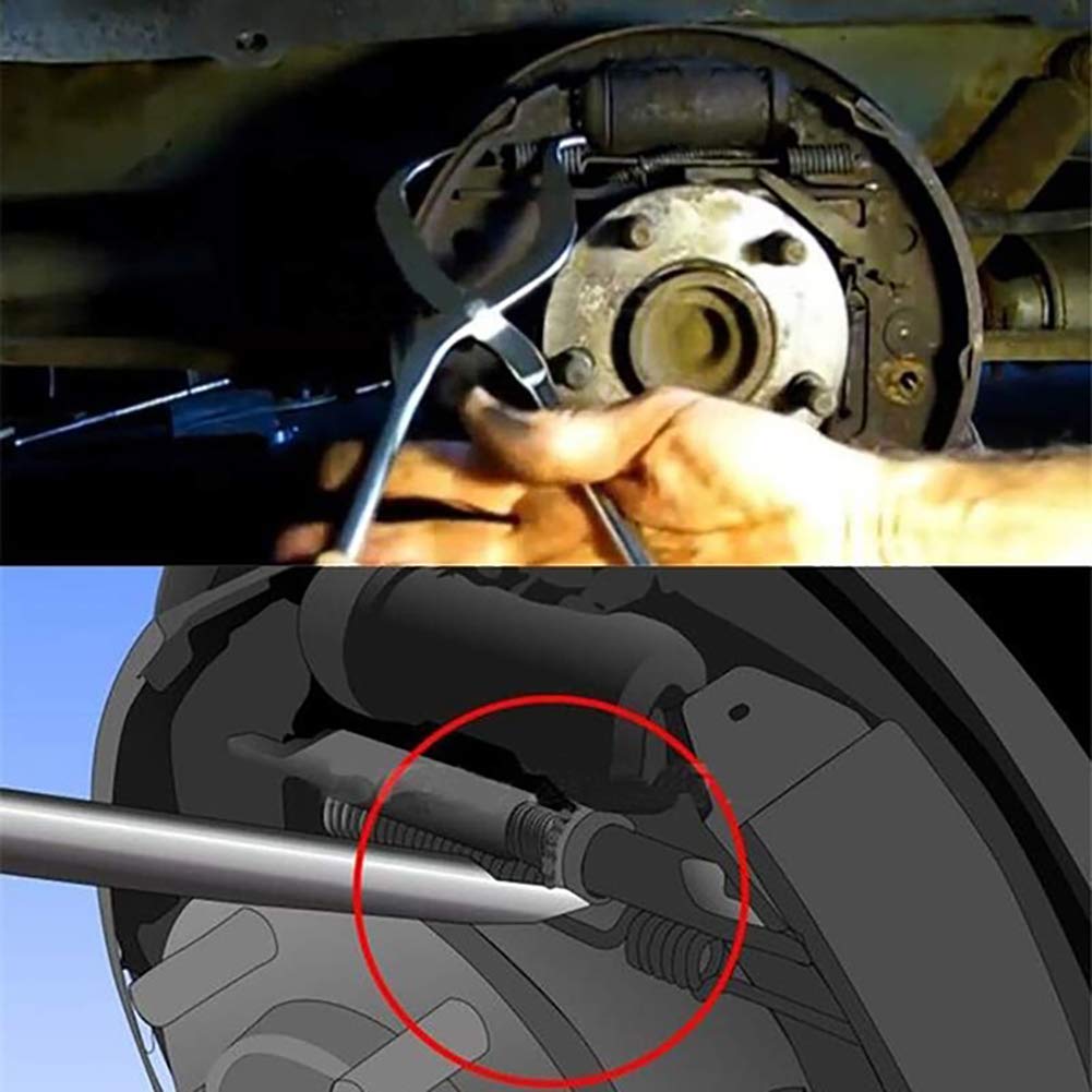 Powerbuilt 3-in-1 Brake Return Spring Pliers, Removes Brake - Foto 4