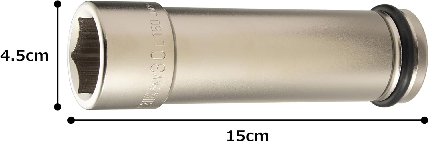 TONE 3/4" Drive 6 Point 150mm Length Impact Socket (6NV-30L150)