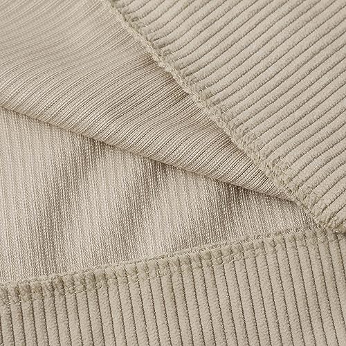 Mens Corduroy Shirts Casual Lapel Collar Button Up Pullover Mock Neck Long Sleeve Sweaters Casual Polo Sweatshirts4