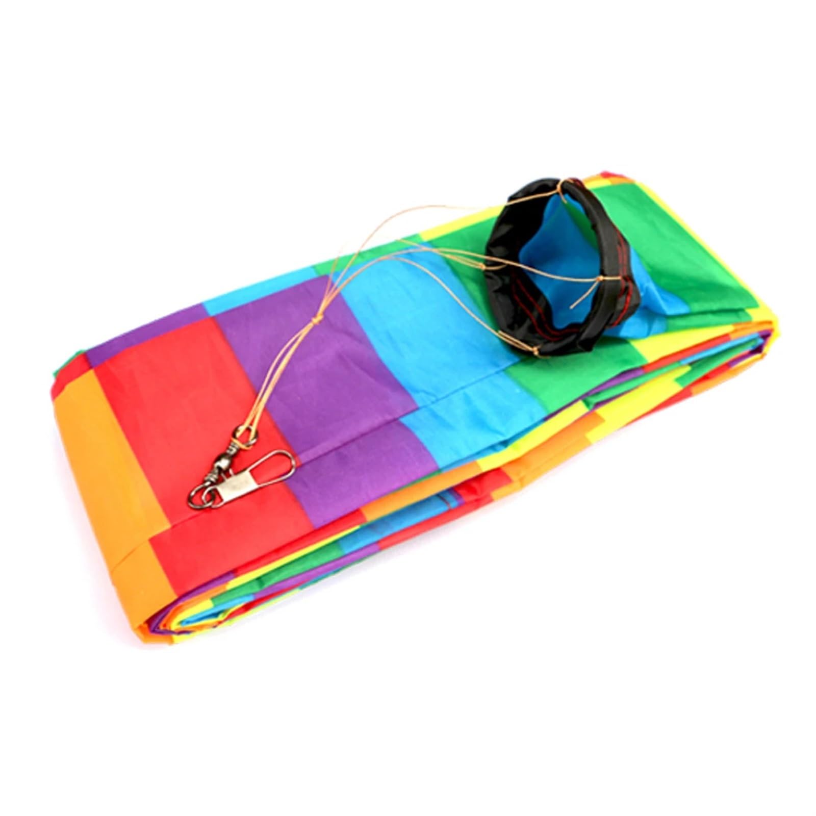 Hohota 10m~30m Kite Tube Tail Kite Tail Line Soft Inflatable Show Kite 30D Nylon with Bag(30m Black Red Tube)