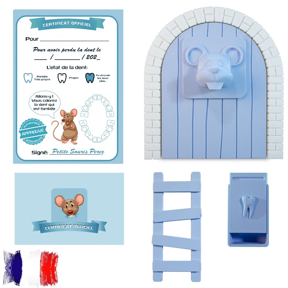Zahnfee Tür Set - Magische Maus Perez Tür Mit Zahnbox & Zertifikaten