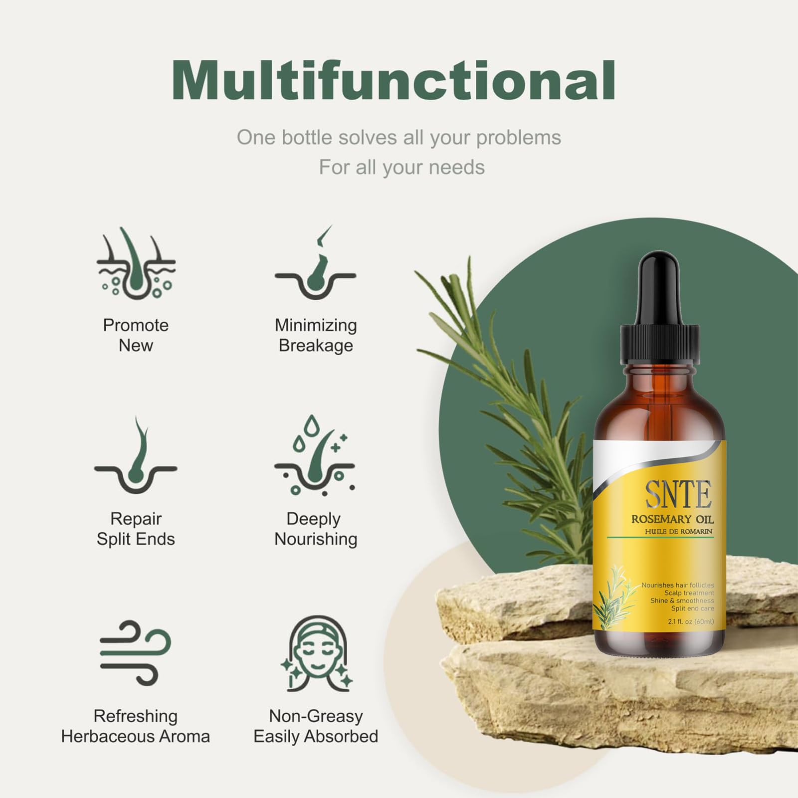Aceite de romero, aceite de romero para el cabello