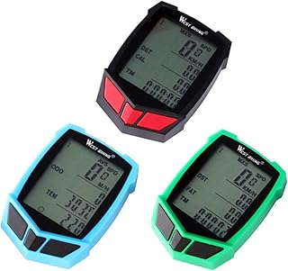 Toddmomy 20 Excersize Bike Lcd Monitor Wifi PC Odometer Cycling Lcd Cycling Speedometer Computer Bike Odometer Mtb Bike Stopwatch Cycling Equipment Green Automatic Stopwatch