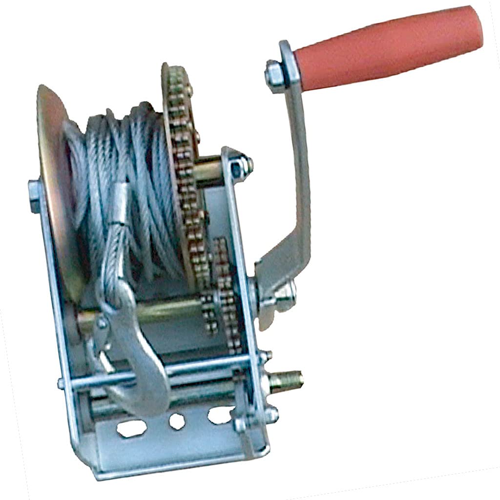 Cabestrante Manual con Cable de Acero hasta 1150KG - Malacate Pared con Palanca