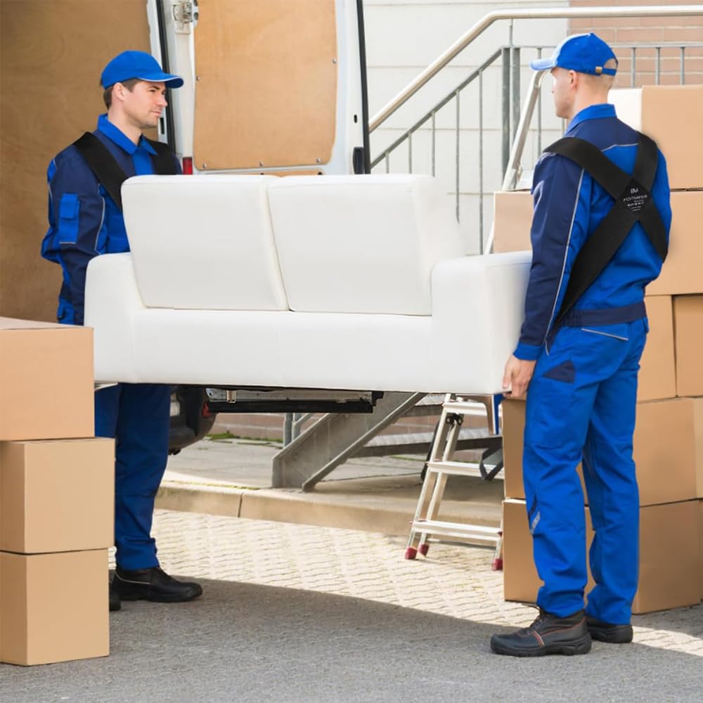 TopHomer Schultergurte Tragegurte für 2 Personen – Ergonomisches Hebesystem für Möbel, Waschmaschine, Bücherregal – Einfacher Transport