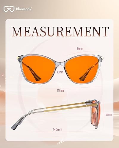 Miniatura 6 de Bloomoak - Gafas de bloqueo de luz azul-Gafas de juego ámbar antirreflejos para un mejor sueño para pantallas, juegos, televisores, teléfonos