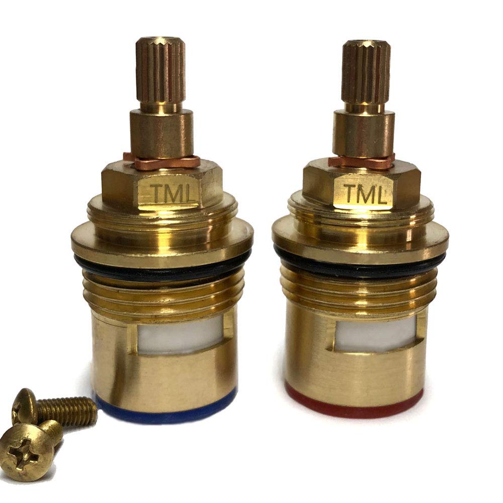 Tml Brass Bath Tap Cartridge 20 Teeth On Spline X 57Mm Height Fits Bristan Bright Bath Mixers 5504467