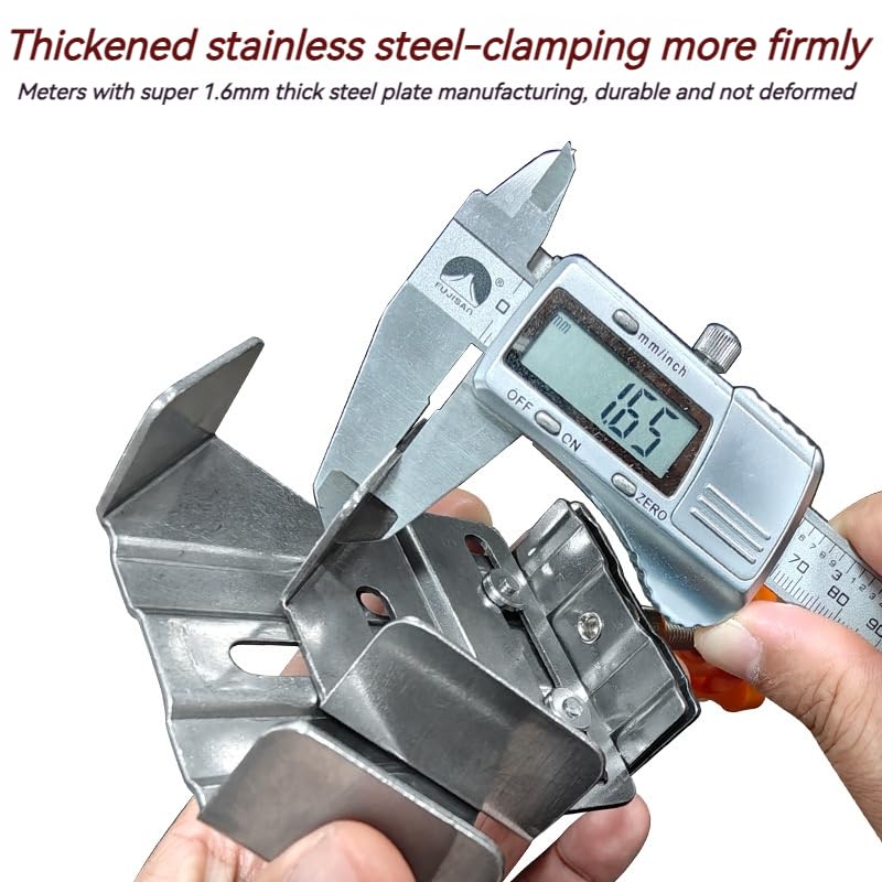 Awclub Lot De 4 Pinces En C En Acier Inoxydable 304 Avec Pince à Mâchoire Large Stable De 30 Mm Pour Travail Du Bois, Soudure, Construction, Montage Domestique