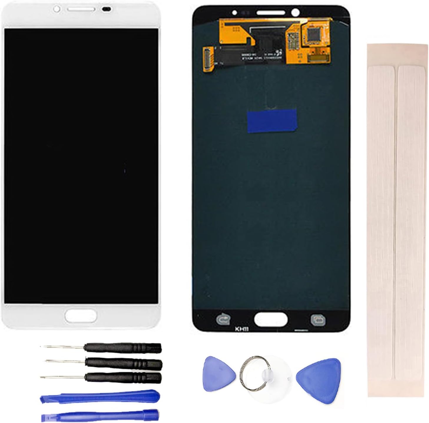 LCD Display & Replacement Touch Screen Digitizer Assembly with Free Tools for Galaxy C9 Pro C9000 White