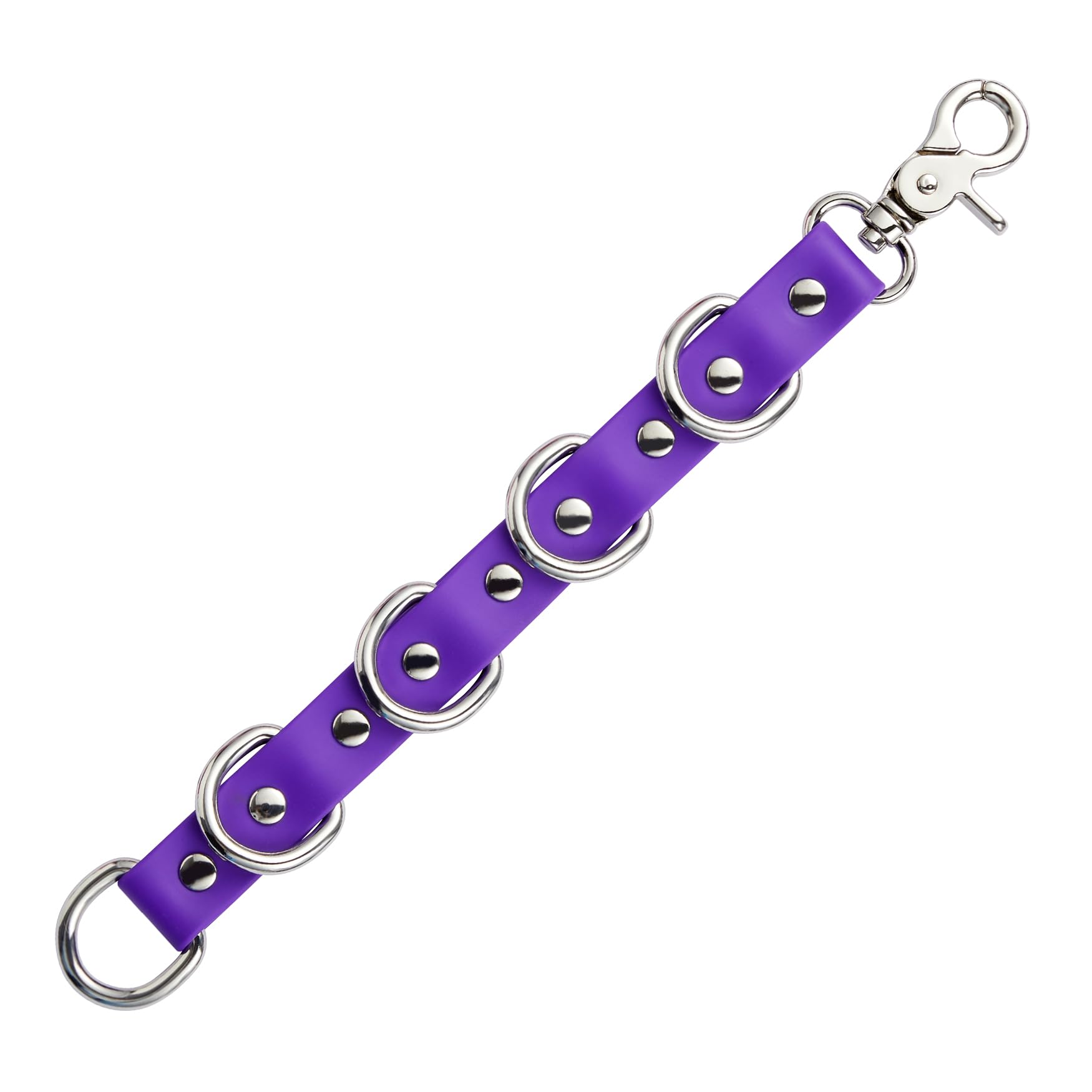 DISCPETSEC Waterproof Dog Grooming Loop Extension Strap with 5 D-Rings Pet Loops Extender for Pet Safety, Grooming Tables & Bathing (Violet, 11 inch (5 D-Ring)) โ image 1