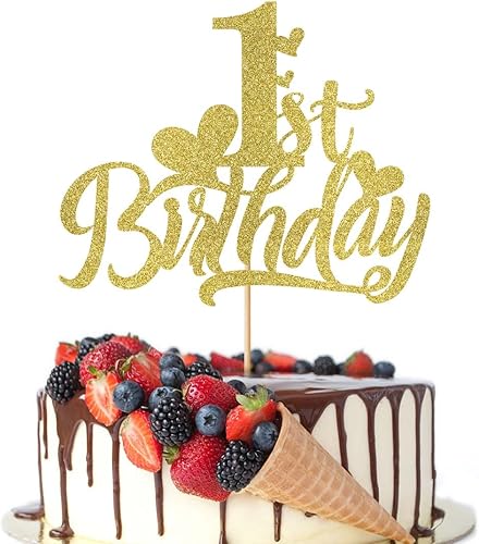 Decoración para pastel de primer cumpleaños, decoración de primer cumpleaños, decoración de pastel de feliz primer cumpleaños, fiesta de