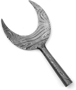 Armory ReplicasTM Peasants Freed Hand Forged Rope Cutter Arrowhead Iron Crescent Blade with Socket Mount