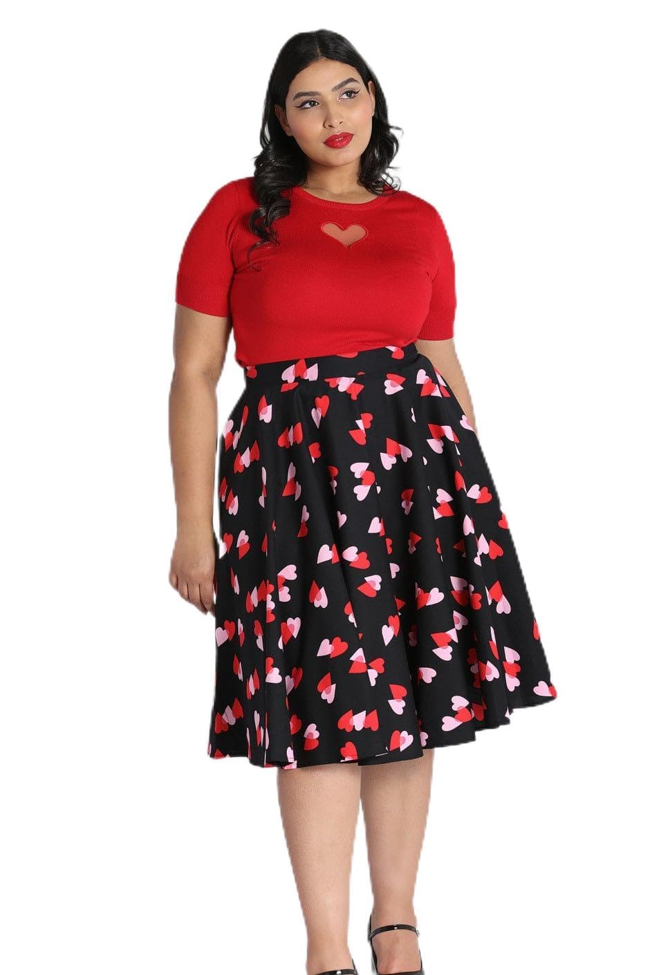 Hell Bunny Blk Confetti Skirt