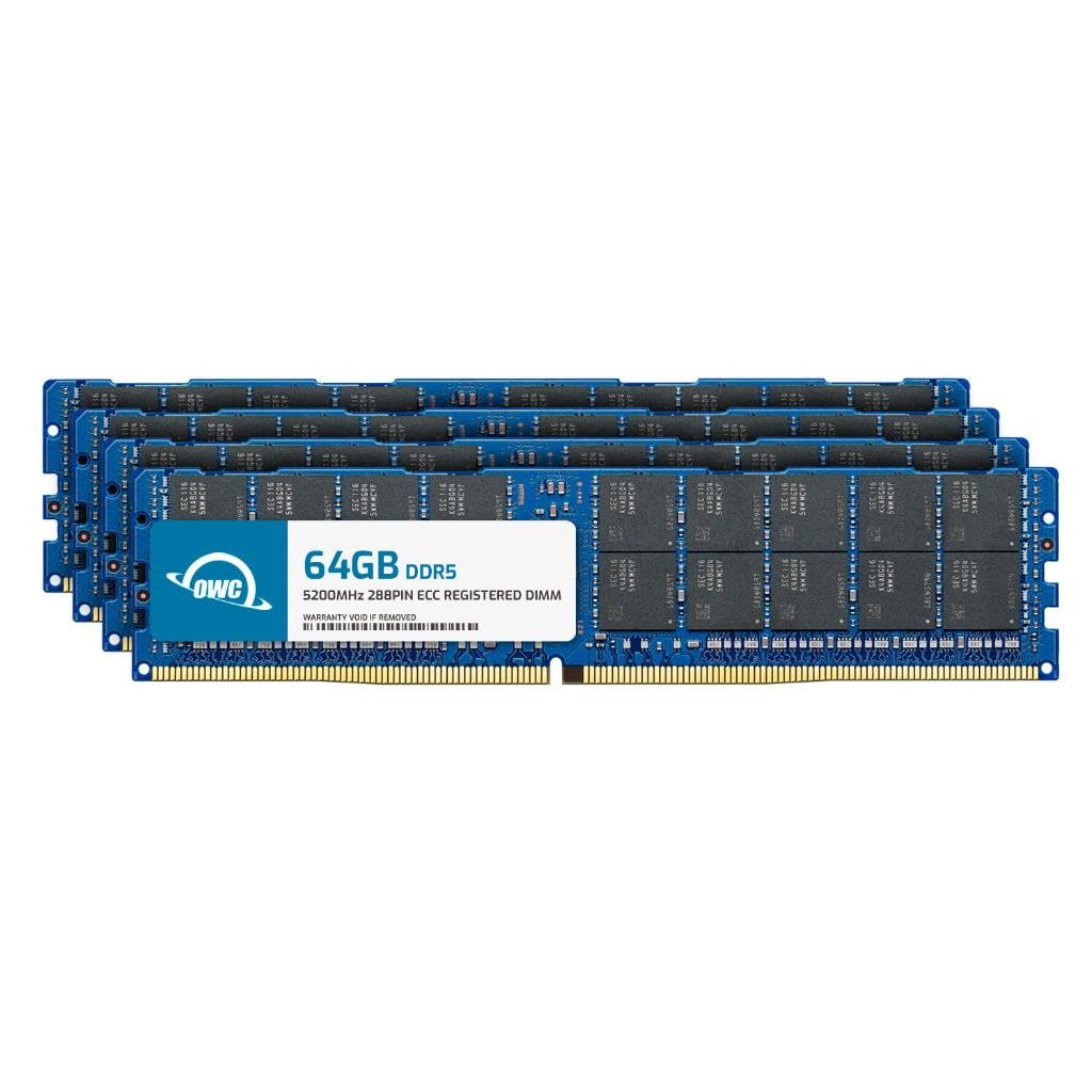 OWC 256GB (4x64GB) DDR5 5200 PC5-41600 CL42 2Rx4 288-pin 1.1V ECC Registered RDIMM Memory RAM Module Upgrade Kit for Select Workstations or Servers-picture-23
