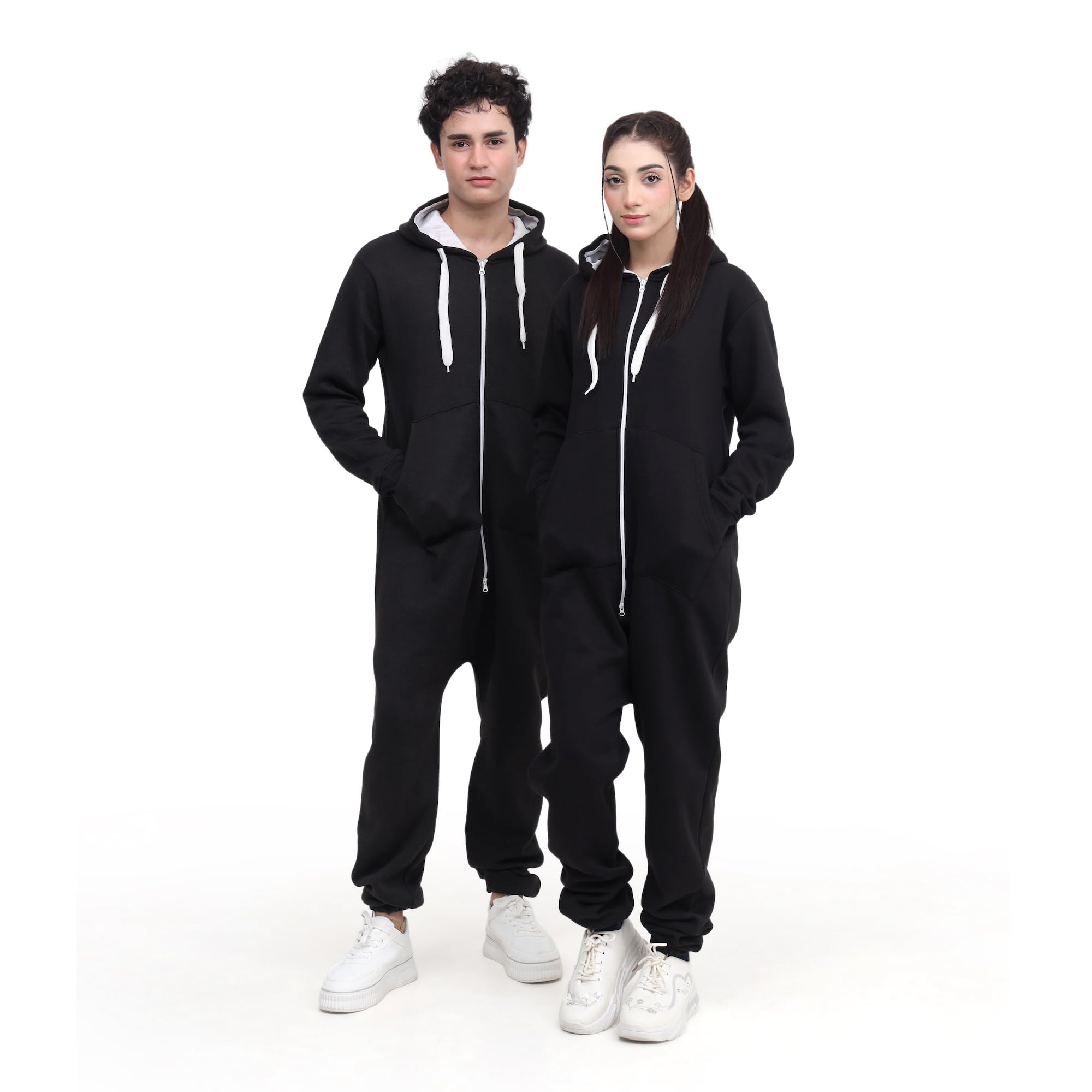 Adult Onesie Pajama for Men & Women | One Piece Hooded Jumpsuit, Ultra Soft Fleece | Loungewear, Sportwear