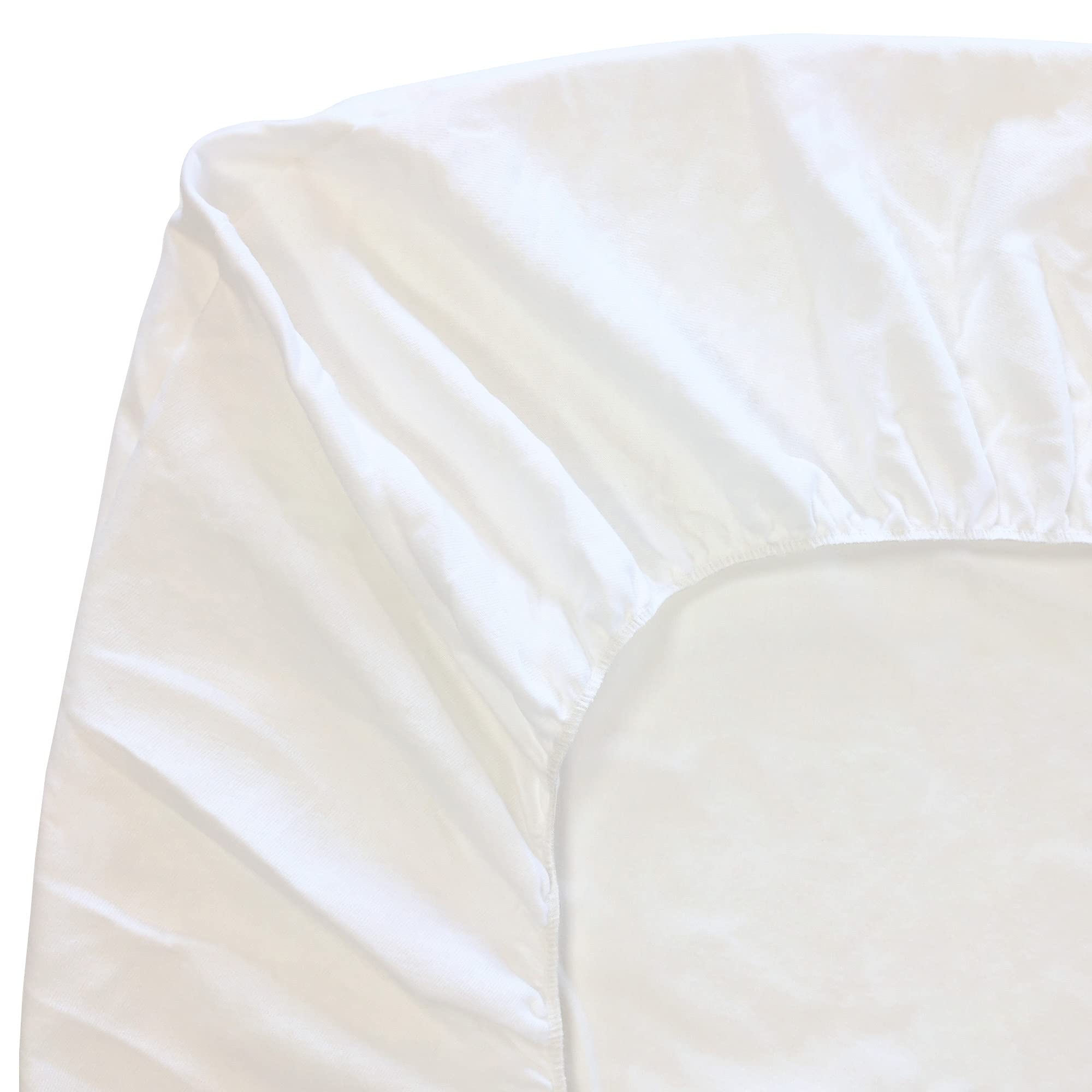 Linnea Protège Matelas 140x190 cm ACHUA Molleton 100% Coton 400 g/m2 Bonnet 40cm