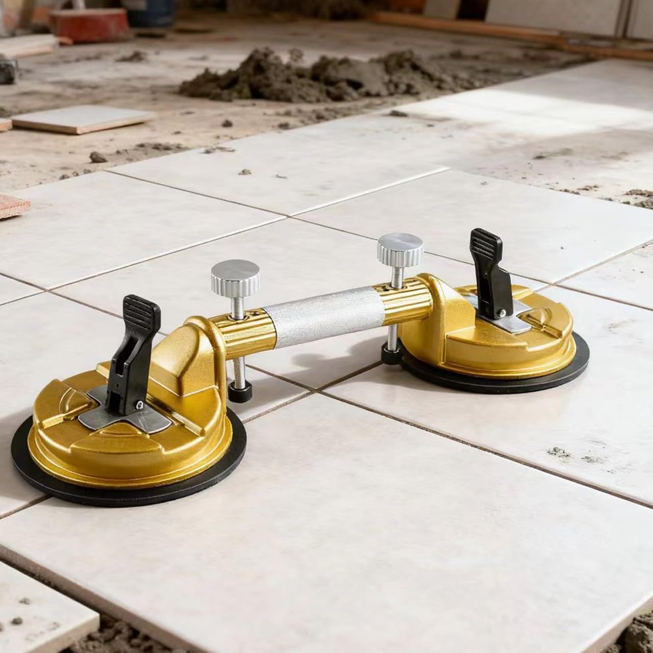 Nivelador profesional de azulejos con ventosa para montaje de mármol y vidrio sin costuras