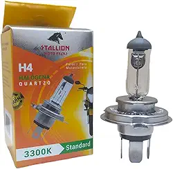 Lâmpada Farol Moto H4 Halogena 35w Crystal 3300K Padrão Biodo Universal 125/160cc