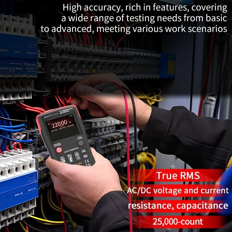 Infrared Thermal Imager R01 Thermal Imager and Multimeter 2 in 1 Infrared Thermometer and Electrical Tester for Electricians(R01 KitII)