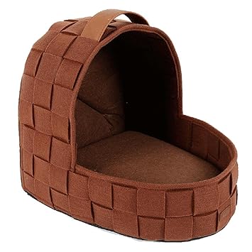 arythe Removable and Washable Pet Dog Sleeper Bed Cat Dog Warm Cushion Pad Brown