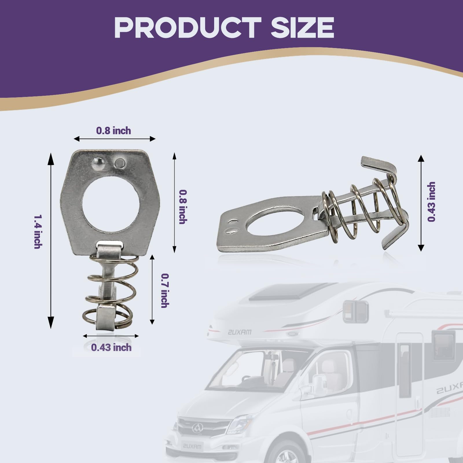 RVPNR 12 Pieces Water Heater Cam Lock, Metal Water