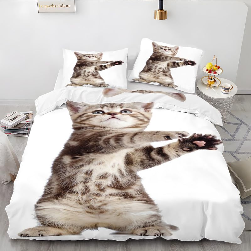 Amazon｜布団カバー短毛の猫寝具カバー猫の爪掛け布団カバー3点セット