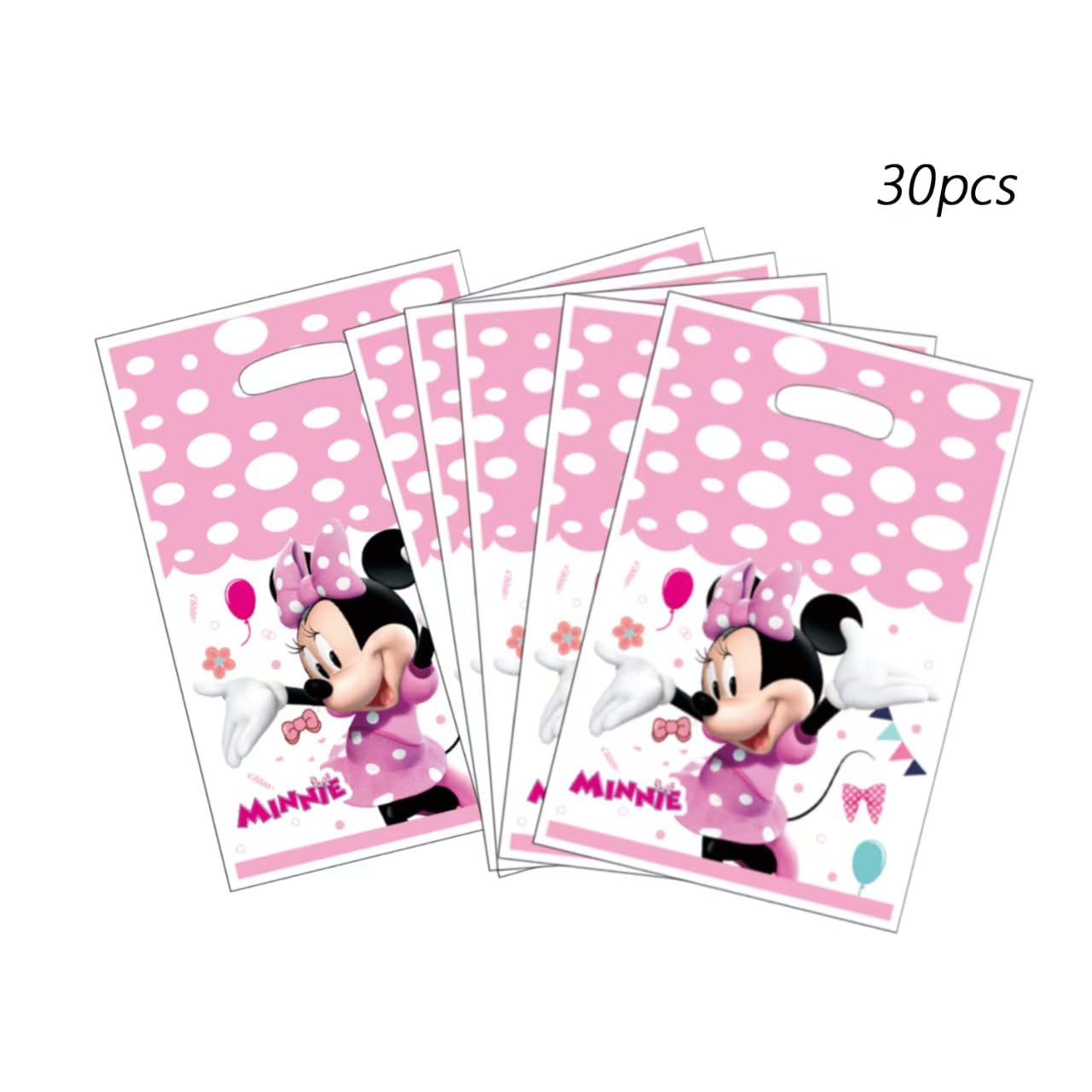 30PCS Minnie party gift bags, supplies, and decorations. Perfect for cartoon parties, ideal for kids, and great for family events, prizes, carnivals, and Christmas