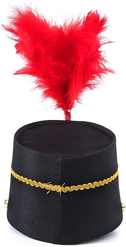 Miniatura 9 de iiniim Sombrero de soldado con banda mayorette, accesorio para espectáculos de arrastre