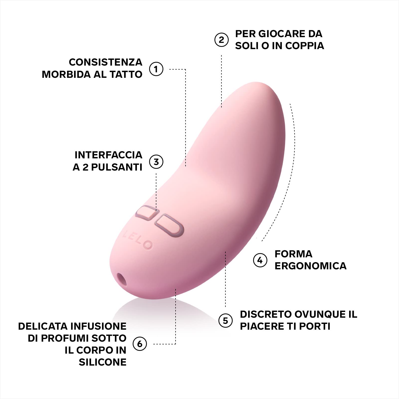 LELO LILY 2 Stimolatore Clitorideo Femminile, Vibratore Donna Senza Fili, Mini Vibratore Esterno Impermeabile e Ricaricabile, Vibratori, Vibratori Donna, Rosso (Pink)