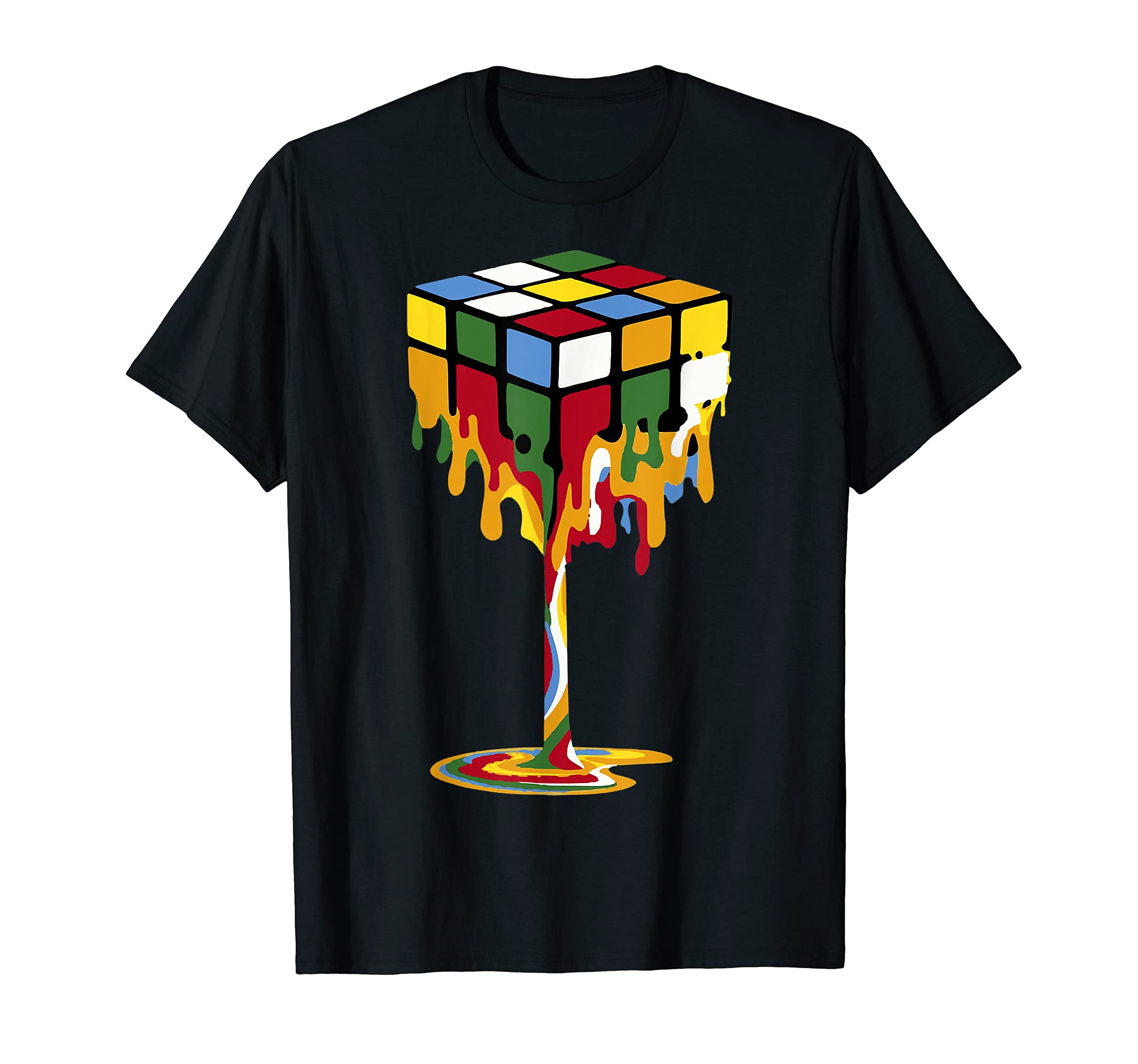 Funny Rubix Lovers TeeMelting Cube Funny Rubik Rubix Rubics Player Cube Melt T-ShirtOEKO-TEX STANDARD 100