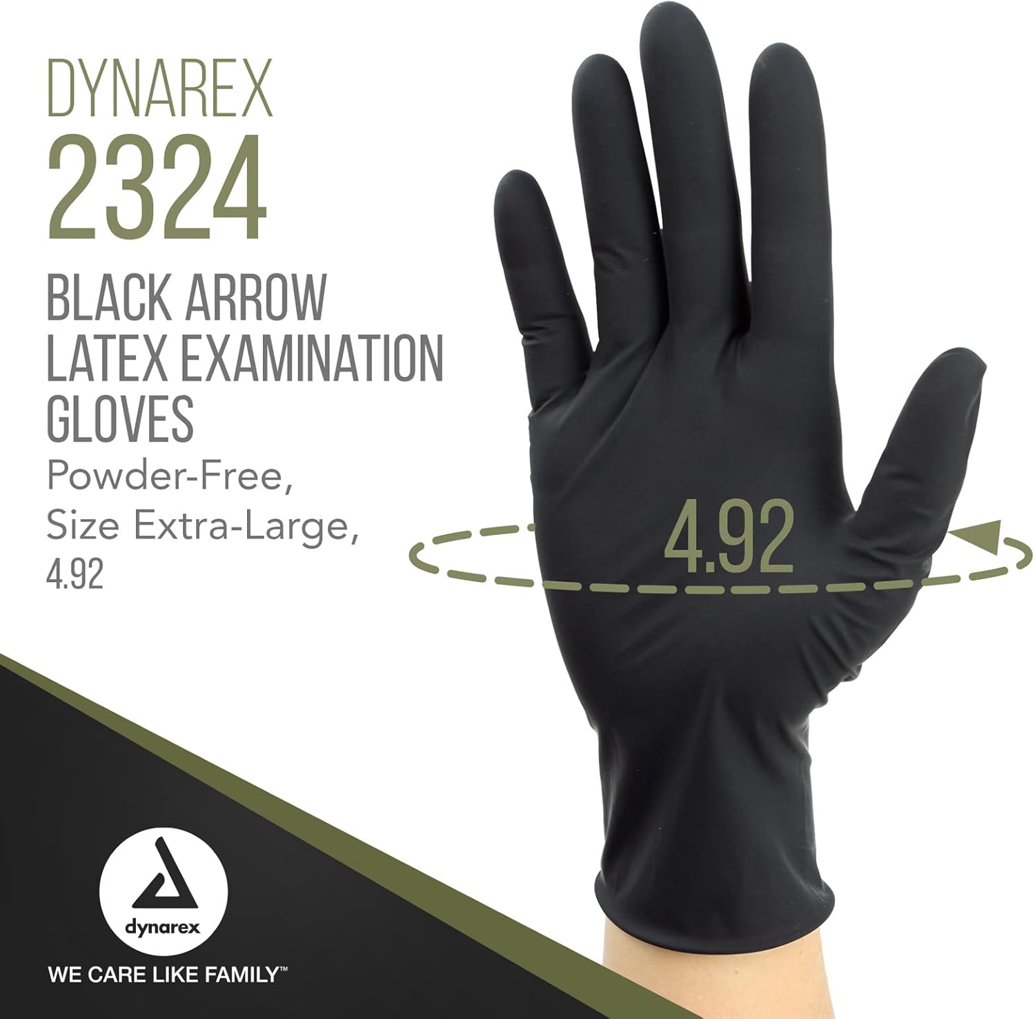 Latex Gloves in Black by Dynarex